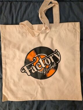 Factory Records Record Tote Bag.